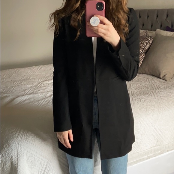 Zara basics black blazer jacket size M - Picture 2 of 6